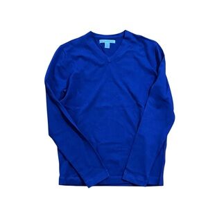 Kenneth Cole Deep Blue V-Neck Sweater